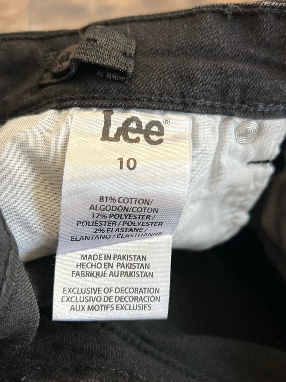 Lee Kids Black Denim Jeans